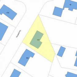 165 Truman Rd, Newton MA 02459-2640 plot plan