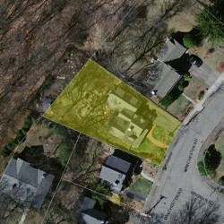 33 Manchester Rd, Newton MA 02461-1120 aerial view