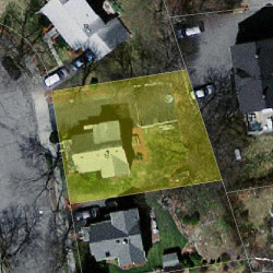 15 Ohio Ave, Newton MA  02464-1320 aerial view