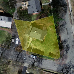 7 Avalon Rd, Newton MA  02468-1609 aerial view