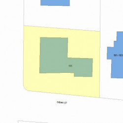 195 Gibbs St, Newton MA 02459-1929 plot plan