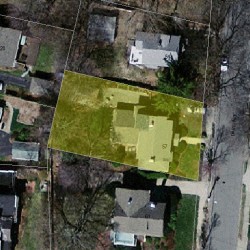57 Davis Ave, Newton MA 02465-1925 aerial view