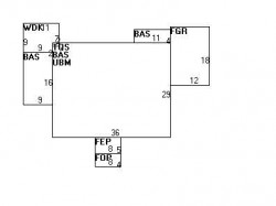 121 Claremont St, Newton MA  02458-1927 floor plan