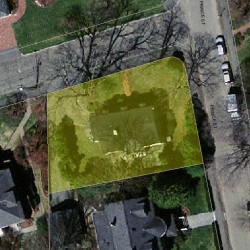 79 Prince St, Newton MA  02465-2632 aerial view