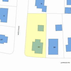 863 Commonwealth Ave, Newton MA  02459-1037 plot plan