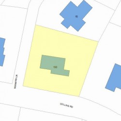 198 Collins Rd, Newton MA 02468-2238 plot plan