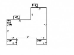 25 Woodward St, Newton MA 02461-1511 floor plan