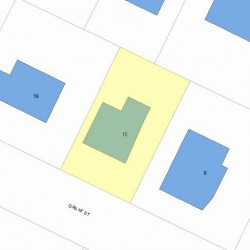 15 Grant St, Newton MA 02465-1508 plot plan