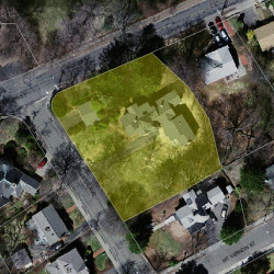 46 Hillside Ave, Newton MA 02465-2561 aerial view