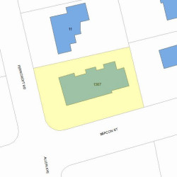 1367 Beacon St, Newton MA 02468-1745 plot plan