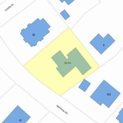 92 Herrick Rd, Newton MA 02459-2221 plot plan