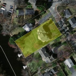 7 Bernard St, Newton MA  02461-1903 aerial view