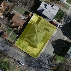 19 Arlington St, Newton MA 02458-2453 aerial view