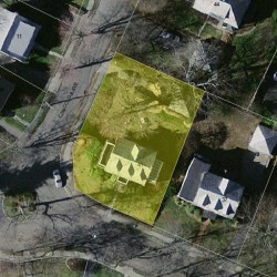 41 Converse Ave, Newton MA 02458-2503 aerial view