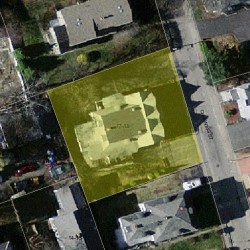 17 Channing St, Newton MA 02458-1628 aerial view