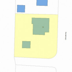 71 Oxford Rd, Newton MA 02459-2407 plot plan