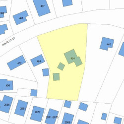 454 Wolcott St, Newton MA 02466-1514 plot plan