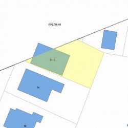 10 Falmouth Rd, Newton MA  02465-1119 plot plan