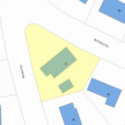30 Ellison Rd, Newton MA 02459-1405 plot plan