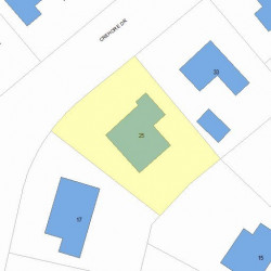 25 Crehore Dr, Newton MA 02462-1108 plot plan