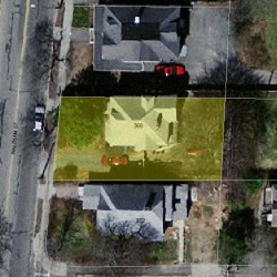 366 Waltham St, Newton MA 02465-1732 aerial view