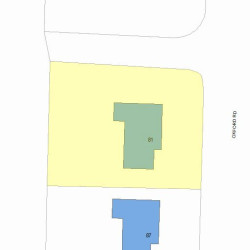 81 Oxford Rd, Newton MA 02459-2408 plot plan