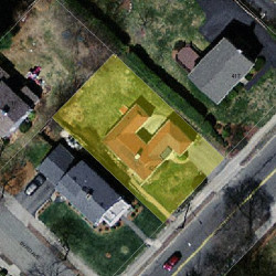 425 Waltham St, Newton MA 02465-1939 aerial view