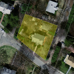 125 Nehoiden Rd, Newton MA 02468-1927 aerial view