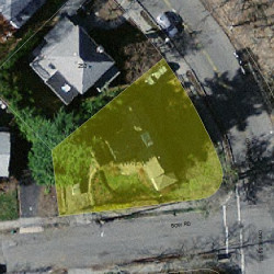 257 Cypress St, Newton MA  02459-2226 aerial view