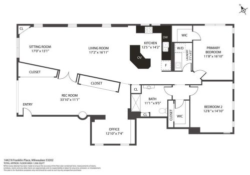 1442 Franklin Pl, Milwaukee WI  53202-2210 exterior