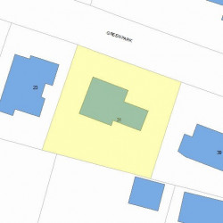 31 Green Park, Newton MA 02458-2605 plot plan