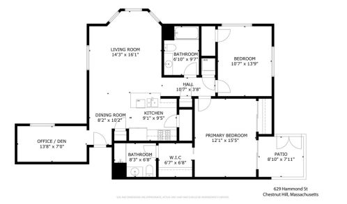 629 Hammond St, Boston MA  exterior