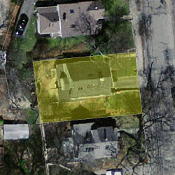 227 Melrose St, Newton MA 02466-1120 aerial view