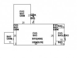 58 Morton St, Newton MA  02459-1010 floor plan