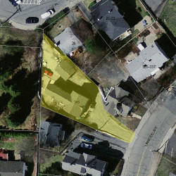 345 Linwood Ave, Newton MA  02460-1342 aerial view