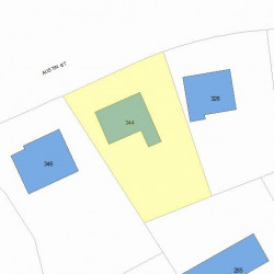 344 Austin St, Newton MA 02465-2502 plot plan