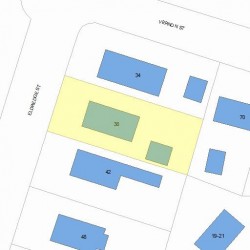 38 Eldredge St, Newton MA 02458-2017 plot plan