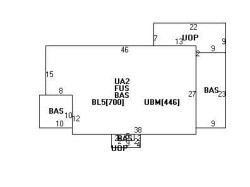 42 Hamlin Rd, Newton MA 02459-1002 floor plan