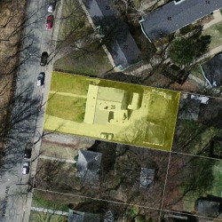 28 Brookside Ave, Newton MA 02460-1530 aerial view