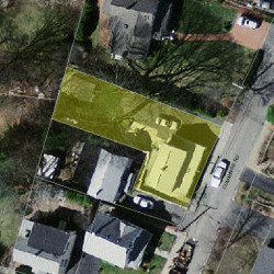 57 Cummings Rd, Newton MA 02459-1734 aerial view