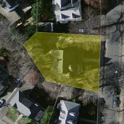 21 Furber Ln, Newton MA 02459-1503 aerial view