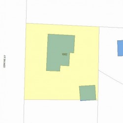 1082 Centre St, Newton MA  02459-1542 plot plan