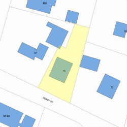 79 Derby St, Newton MA 02465-1654 plot plan