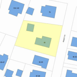 89 Jewett St, Newton MA  02458-1544 plot plan