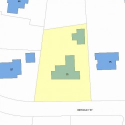 85 Berkeley St, Newton MA 02465-2616 plot plan