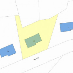 21 Arlo Rd, Newton MA  02464-1002 plot plan