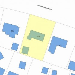 926 Commonwealth Ave, Newton MA 02459-1040 plot plan
