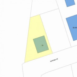 61 Chaske Ave, Newton MA  02466-1116 plot plan