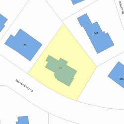17 Baldpate Hill Rd, Newton MA 02459-2826 plot plan