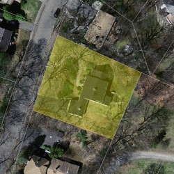 60 Stony Brae Rd, Newton MA 02461-1727 aerial view